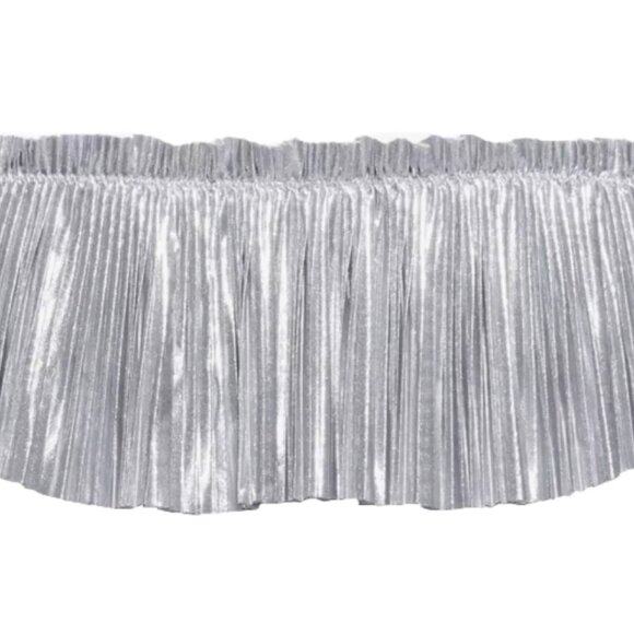 SAVAGE X FENTY Pleated Lame BANDEAU BRALETTE BRA PLUS METALLIC Silver NWT SZ 3X - Picture 5 of 5